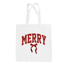 Load image into Gallery viewer, Merry Arch + Bow Tote Bag