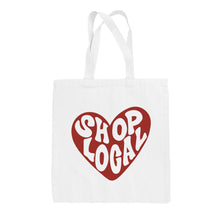 Load image into Gallery viewer, Shop Local Red Heart Tote Bag