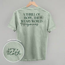 Load image into Gallery viewer, The Thrill Of Hope, The Weary World Rejoices (Back Print)