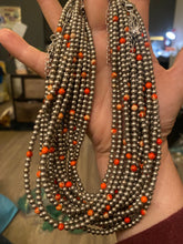 Load image into Gallery viewer, 4mm Choker Silver Plated &amp; A Little Bit Of Orange