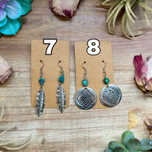 Load image into Gallery viewer, earrings - real turquoise - not sterling