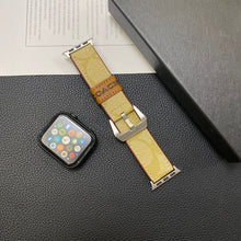 Load image into Gallery viewer, Leather Coach Apple Watch Band Coffee-YHK244221710