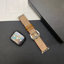 Load image into Gallery viewer, Leather Coach Apple Watch Band Light Brown-YHK244221710