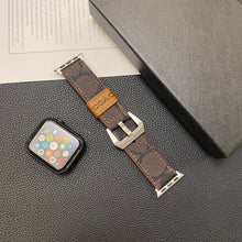 Load image into Gallery viewer, Leather Coach Apple Watch Band Dark brown-YHK244221710