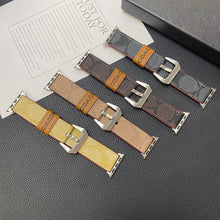 Load image into Gallery viewer, Leather Coach Apple Watch Band Light Brown-YHK244221710