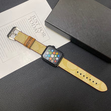 Load image into Gallery viewer, Leather Coach Apple Watch Band Coffee-YHK244221710