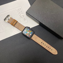 Load image into Gallery viewer, Leather Coach Apple Watch Band Light Brown-YHK244221710