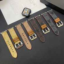 Load image into Gallery viewer, Leather Coach Apple Watch Band Light Brown-YHK244221710