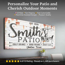 Load image into Gallery viewer, Family Patio Sign