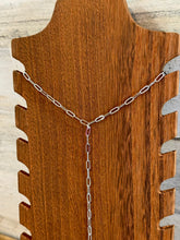 Load image into Gallery viewer, Paperclip Chain Lariat Necklace