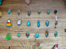 Load image into Gallery viewer, Sterling Silver &amp; Turquoise Charms – Handmade by Jason Ogg &amp; Shay Pfeiffer – USA Made – Pick Your Favorite