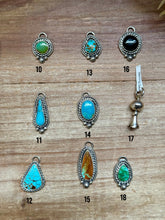 Load image into Gallery viewer, Sterling Silver &amp; Turquoise Charms – Handmade by Jason Ogg &amp; Shay Pfeiffer – USA Made – Pick Your Favorite
