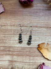 Load image into Gallery viewer, Sterling Silver Saucer Pearl Dangle Earrings – Handmade by Colby Ogg &amp; Addalie Ogg – USA Made