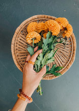 Load image into Gallery viewer, Raw Honey Baltic Amber + 14K Gold Filled || Beaded Stretch Ring