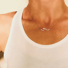 Load image into Gallery viewer, Upon the Waters Wave Necklace