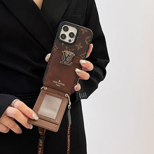 Load image into Gallery viewer, Lou Card Bag Chain iPhone Case