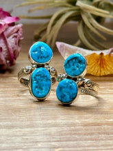 Load image into Gallery viewer, Kingman Turquoise Sterling Silver Ring – Size 7 &amp; 8