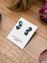 Load image into Gallery viewer, Sterling Silver White Opal Stud Earrings