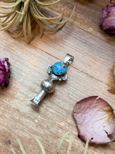 Load image into Gallery viewer, Sterling Silver Golden Hill Turquoise Blossom Pendant