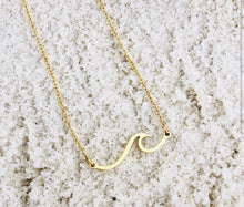 Load image into Gallery viewer, UPON THE WATERS WAVE NECKLACE : Matthew 14:29 Christian Faith