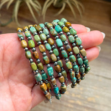 Load image into Gallery viewer, Polish turquoise and Sterling Silver Pearls Bracelet
