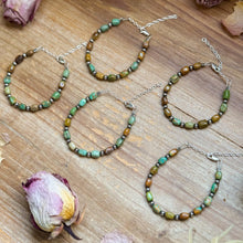 Load image into Gallery viewer, Polish turquoise and Sterling Silver Pearls Bracelet