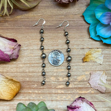 Load image into Gallery viewer, All Sterling Silver Pearls earrings dangle simple on needle
