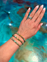 Load image into Gallery viewer, Polish turquoise and Sterling Silver Pearls Bracelet