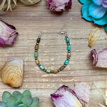 Load image into Gallery viewer, Polish turquoise and Sterling Silver Pearls Bracelet