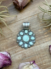 Load image into Gallery viewer, Sterling Silver Paloma Variscite Cluster Pendant – Handmade by Artist Shay Pfeiffer