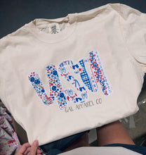 Load image into Gallery viewer, USA faux lace 4th if july tee or sweatshirt