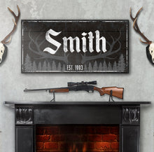 Load image into Gallery viewer, Rustic Family Antler Sign III