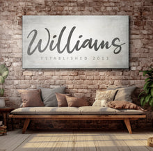 Load image into Gallery viewer, Family Name Sign IV