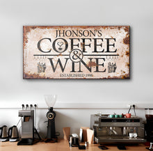 Load image into Gallery viewer, Coffee and Wine Sign II