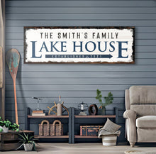 Load image into Gallery viewer, Family Lake House Arrow Sign