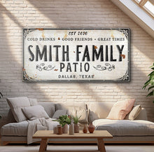 Load image into Gallery viewer, Family Patio Sign