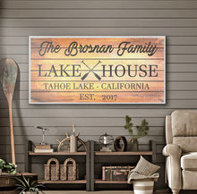 Load image into Gallery viewer, Family Lake House Paddle Sign III