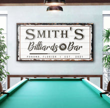 Load image into Gallery viewer, Billiards And Bar Sign