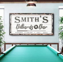 Load image into Gallery viewer, Billiards And Bar Sign