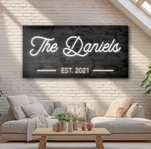 Load image into Gallery viewer, Family Name Sign V