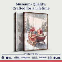Load image into Gallery viewer, Vintage Christmas Sleigh Sled Wall Art V