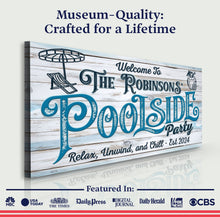 Load image into Gallery viewer, Personalized Pool Party Sign
