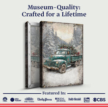 Load image into Gallery viewer, Vintage Truck With Christmas Tree Wall Art