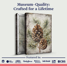 Load image into Gallery viewer, Vintage Winter Pine Cone Christmas Wall Art II