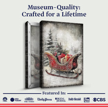 Load image into Gallery viewer, Vintage Christmas Sleigh Sled Wall Art VI