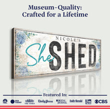Load image into Gallery viewer, Personalized She Shed Sign XI