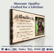 Load image into Gallery viewer, Pet Memorial Sign Best Friend In Paw Prints