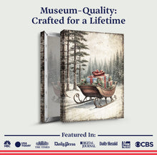 Load image into Gallery viewer, Vintage Christmas Sleigh Sled Wall Art III