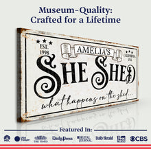 Load image into Gallery viewer, Personalized She Shed Sign IV