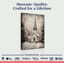 Load image into Gallery viewer, Vintage Church Christmas Wall Art IV
